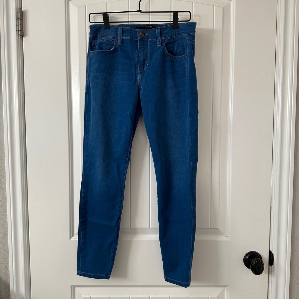 Joe's Jeans High‎ Water Ankle Skinny Blue Denim Mid Rise Size 28